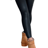Black V Crossover High Waist Pocketed Leggings