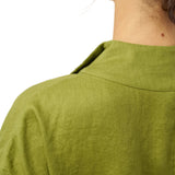 100% Linen Collared Cap Sleeve Top IVY