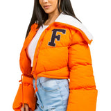 WOMEN FASHION PUFFER FUZZY TRDDY JACKET