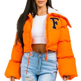 WOMEN FASHION PUFFER FUZZY TRDDY JACKET