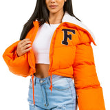 WOMEN FASHION PUFFER FUZZY TRDDY JACKET