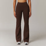 Women's High-Waist Flared Fitness Pants – Running Sport Trousers