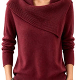 Ribbed Knit Pullover Sweater