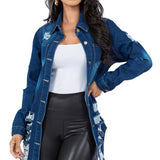 SEXY DENIM JACKET DRESS