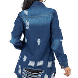 SEXY DENIM JACKET DRESS