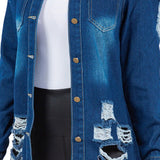 SEXY DENIM JACKET DRESS