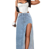 WOMEN FASHION DENIM SKIRT