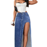 WOMEN FASHION DENIM SKIRT
