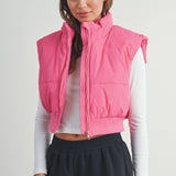 Crop Puffer Vest