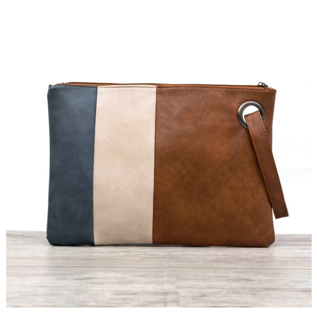 Oversize Everyday Color Block Clutch