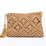 Macrame Tassel Clutch