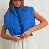 Crop Puffer Vest