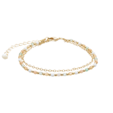 Good Fortune + Growth 2mm Necklace + Layered Bracelet Set