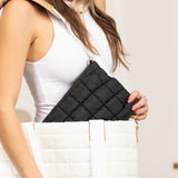 Lainey Quilted Puffer Clutch