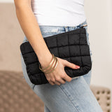 Lainey Quilted Puffer Clutch