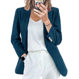 Women's Corduroy Blazer – Slim-Fit Elegant Workwear Jacket