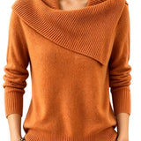 Ribbed Knit Pullover Sweater