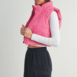 Crop Puffer Vest