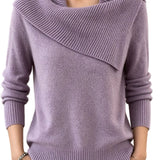 Ribbed Knit Pullover Sweater
