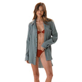 Sage Boyfriend Button Up