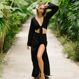 Black Daydreamer + Rayon Maxi Skirt Set