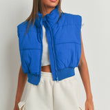 Crop Puffer Vest