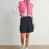 Crop Puffer Vest