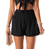 Black Cotton Shorts