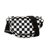 Olivia Nylon Check Foldover Crossbody