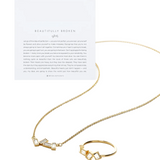 Beautifully Broken Bundle: Necklace + Ring Set