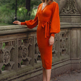 ADORABLE IDEAL SWEATER MIDI DRESS