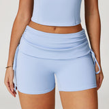 Women's Drawstring Tight Yoga Shorts – Running Sport Shorts