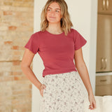 Essential Flutter Sleeve Top