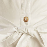 A DAY IN THE MEADOW WHITE WOVEN MIDI DRESS
