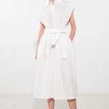 DEEPER CONNECTION WOVEN MIDI DRESS