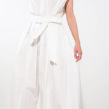 DEEPER CONNECTION WOVEN MIDI DRESS