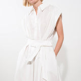 DEEPER CONNECTION WOVEN MIDI DRESS