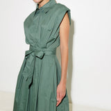 DEEPER CONNECTION WOVEN MIDI DRESS