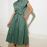DEEPER CONNECTION WOVEN MIDI DRESS