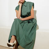 DEEPER CONNECTION WOVEN MIDI DRESS