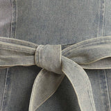 A DAY AT THE VINEYARD DENIM MIDI DRESS