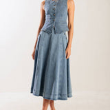 AT FIRST GLANCE DENIM VEST