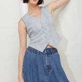 CITY RIVETS KNIT VEST