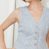 CITY RIVETS KNIT VEST