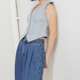 CITY RIVETS KNIT VEST