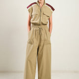 WAVE OF ELEGANCE WOVEN JUMPSUIT