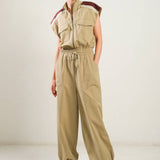 WAVE OF ELEGANCE WOVEN JUMPSUIT