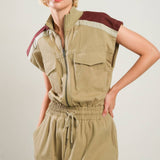WAVE OF ELEGANCE WOVEN JUMPSUIT