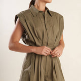 HEART OF A WOMAN WOVEN ROMPER