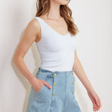 ANGEL WINGS AND CHAMOMILE WOVEN SKORT